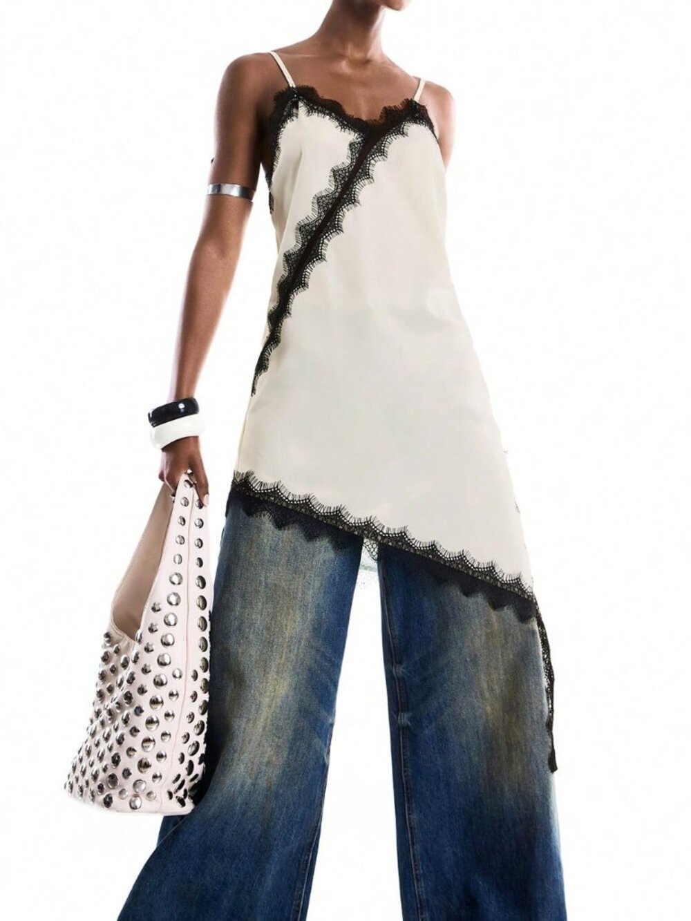Multicolor Elegant Asymmetrical Ruched Unlined Spaghetti Strap Cami Dress